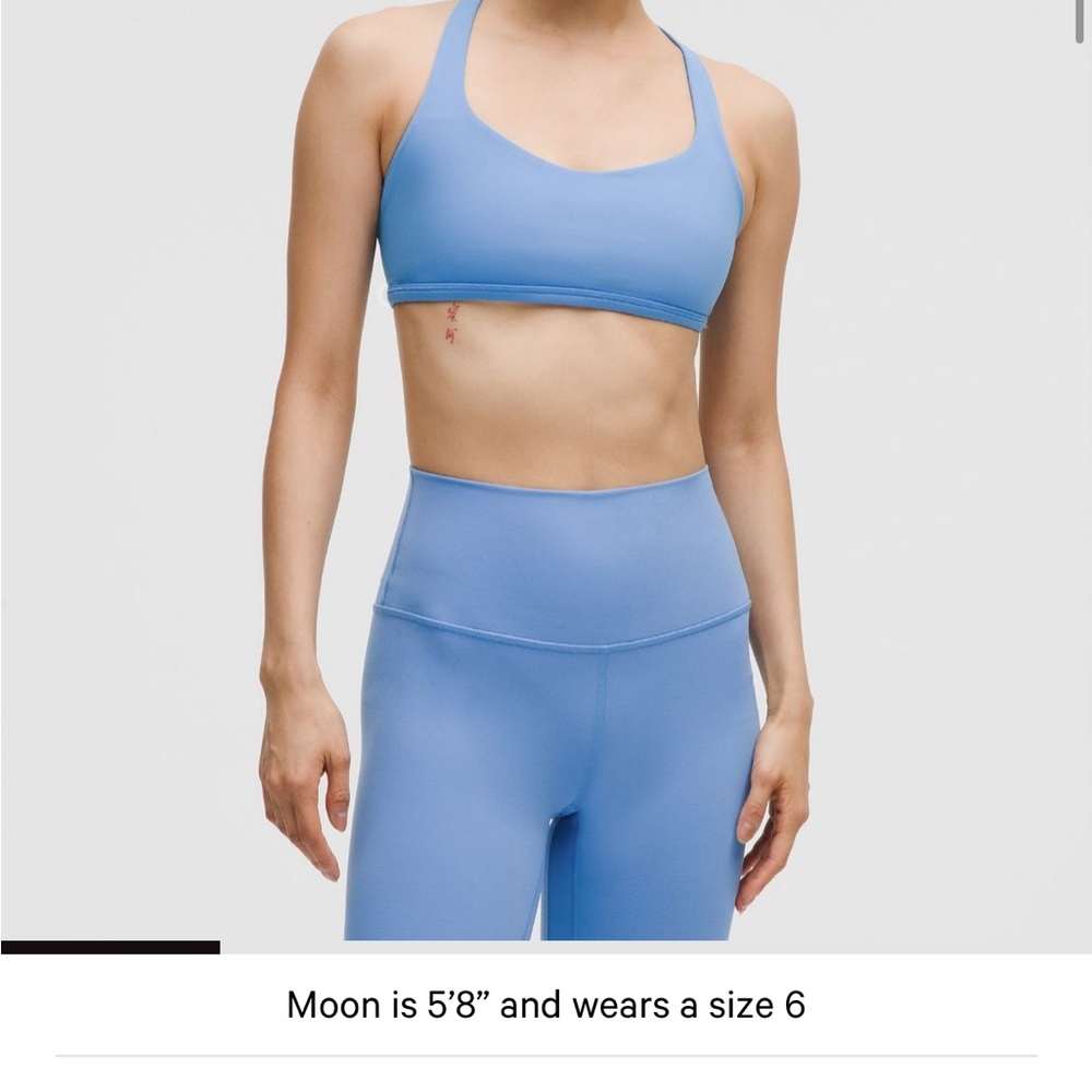 Lululemon Free to Be Bra size 6 - pool party